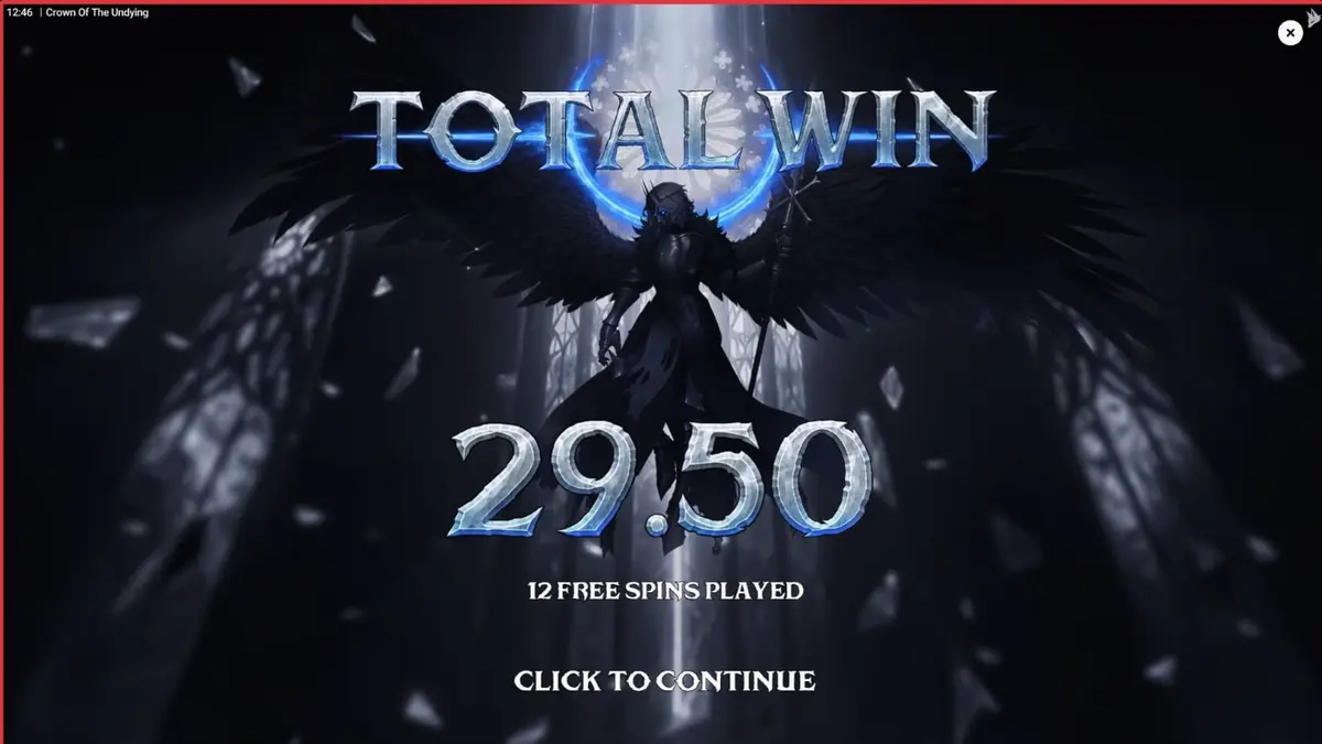 Tampilan visual slot Crown of the Undying dengan tema fantasi gelap dan simbol-simbol mistis.